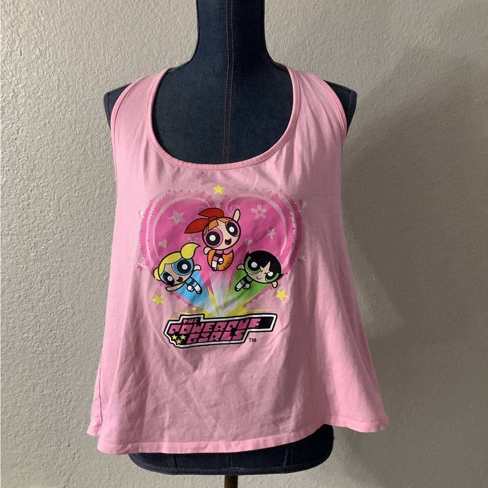 The Powerpuff Girls Rhinestone Pink Halter Top Plus Size Junior Women's Size 3X